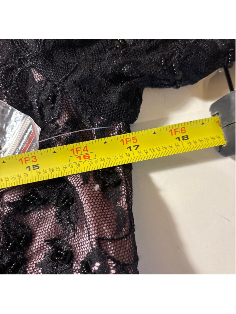 NWOT Colleen Lopez "My Favorite Things" Black Lace Dress - Size 16 - Picture 3 of 6